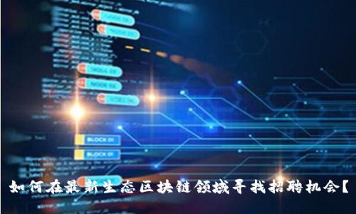 如何在最新生态区块链领域寻找招聘机会？